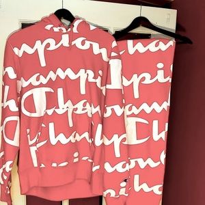 NWT monogramed logo Champion sweatsuit -Reverse Weave Men’s Large